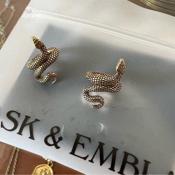 NWT Ask & Embla sin serpent lobe cuffs - Picture 4 of 12